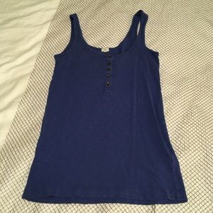 Blue J. crew scoop neck tank